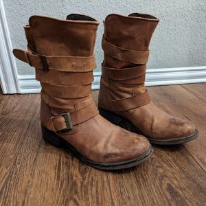 Steve Madden Womens Brewzzer Motorcycle Boot